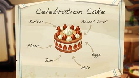 Where To Get The Celebration Cake Recipe In Palia Ginx Tv