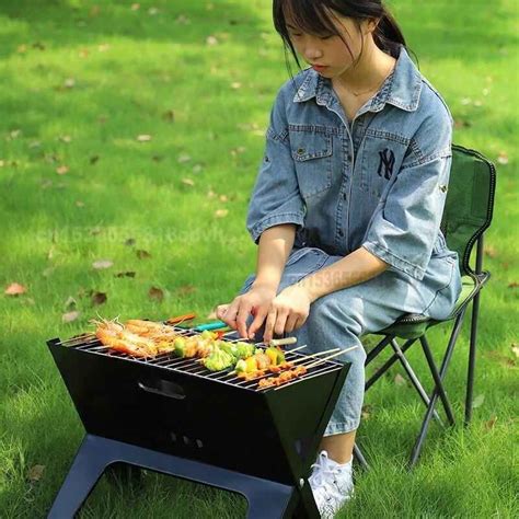 Jual Alat Panggang Arang BBQ Lipat Outdoor Grill Stove Di Seller