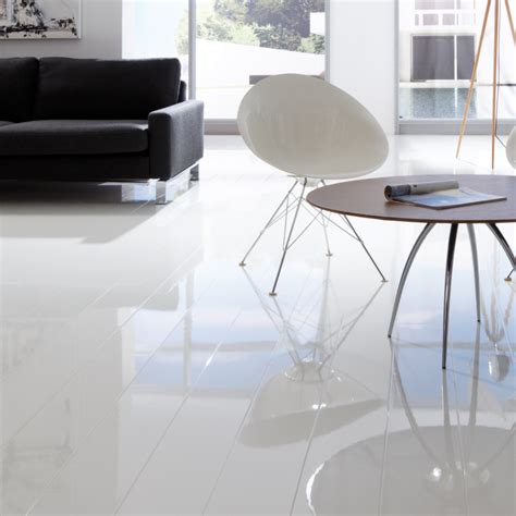 Elesgo Supergloss Extra Sensitive White Laminate Flooring At Leader Floors