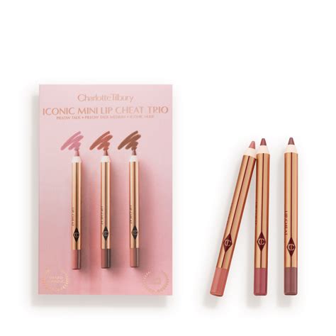 Charlotte's Iconic Lip Cheat Trio: Travel Size Nude + Pink Lip Liners