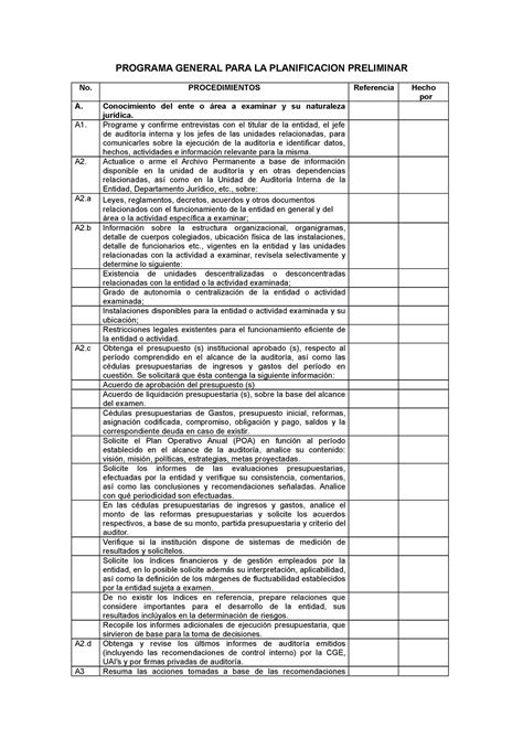 Formatos EJEMPLO DE CUESTIONARIOS PROGRAMA GENERAL PARA LA