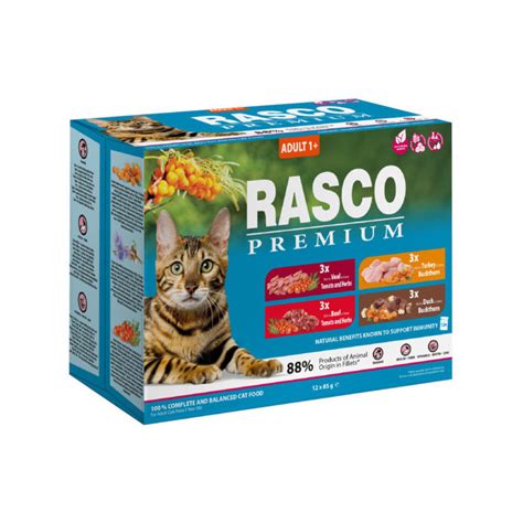 Rasco Premium Karma Dla Kota Multipack 4 Smaki Fileciki W Sosie