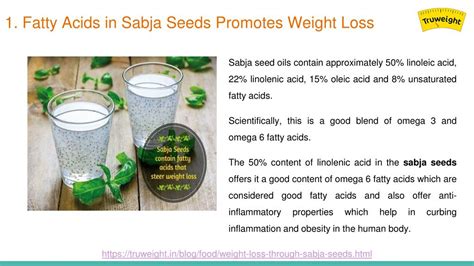 Ppt 5 Reasons Why Weight Loss Through Sabja Seeds Is A Good Idea Powerpoint Presentation Id