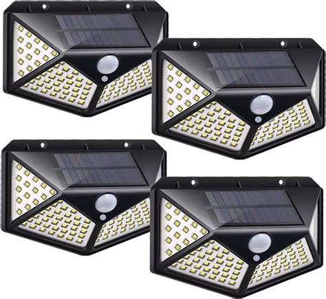 Solar Lights Outdoor100 Led Solar Motion Sensor Security Lights Solar