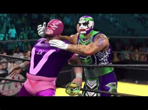 PENTAGÓN JR VS VILLANO IV SIMULACIÓN WWE 2K22 IA VS IA YouTube