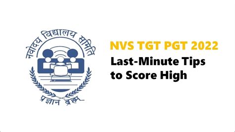 Nvs Tgt Pgt Check Best Last Minute Tips To Score High