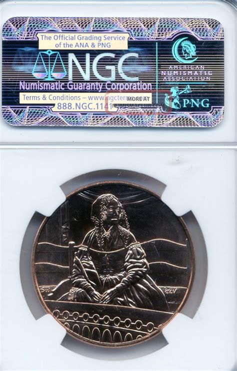 2010 Series Jane Pierce 1st Spouse Bronze Medal Ngc Brillant Uncirculated