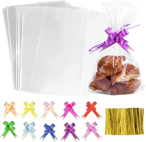 Amazon Cellophane Bags X Inch Clear Cello Treat Bags Pcs