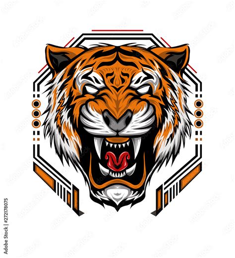 Angry Tiger Face Images