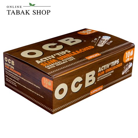 OCB Activ Tips Unbleached Slim Kaufen Bei Onlinetabakshop De