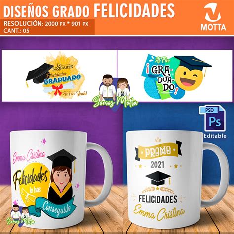 Dise Os Para Sublimar Tazas Felicidades En Tu Grado