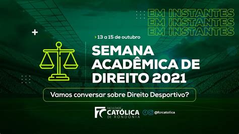 Semana Academica De Direito 2021 FCR YouTube