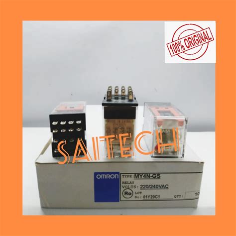 Jual Relay Omron MY4N GS 220VAC MY4NGS 220VAC Shopee Indonesia