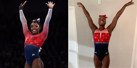 Simone Manuel Dresses As Simone Biles For Halloween 2019 POPSUGAR