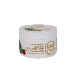 RED ONE FACIAL SCRUB ALOE VERA Strawberry 450 Ml