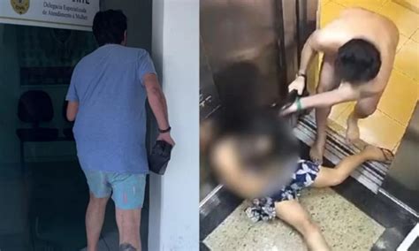 Advogado Flagrado Agredindo Mulher Em Elevador Preso Pela Pol Cia