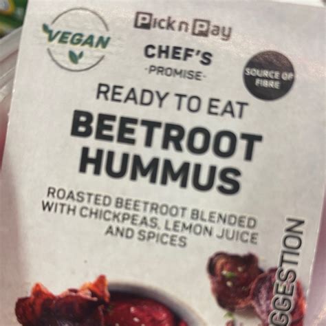 Pick N Pay Beetroot Hummus Reviews Abillion