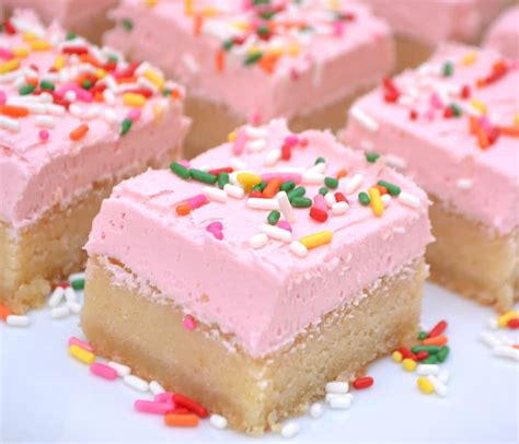 Frosted Soft Chewy Sugar Cookie Bars Crafty Cooking Mama