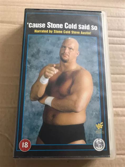 Wwe Wwf Cause Stone Cold Said So Vhs Picclick Uk