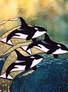 Orca Art On Pinterest Orcas Killer Whales And Whales Arte Vitral