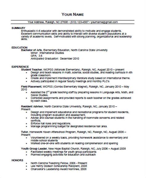 Free Editable Teacher Resume Template