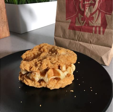 Kfc Canada New Double Down Fried Chicken Buns And A Waffle In The