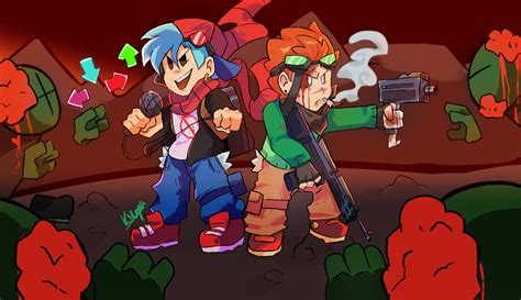 Boyfriend And Pico Vs Zombie Grunts By Vanilaswirlx On Newgrounds