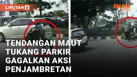 Video Aksi Heroik Tukang Parkir Gagalkan Penjambretan Di Pekanbaru