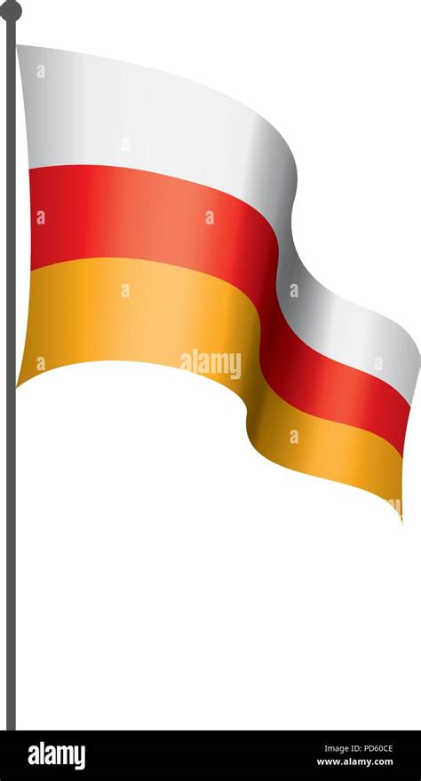 South Ossetia Flag Vector Illustration Stock Vector Image Art Alamy