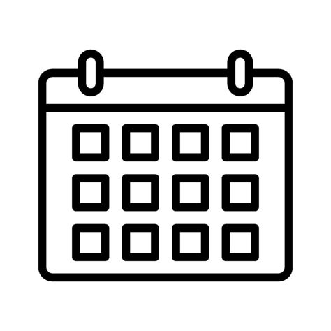 Icono De Vector De Calendario Vector En Vecteezy