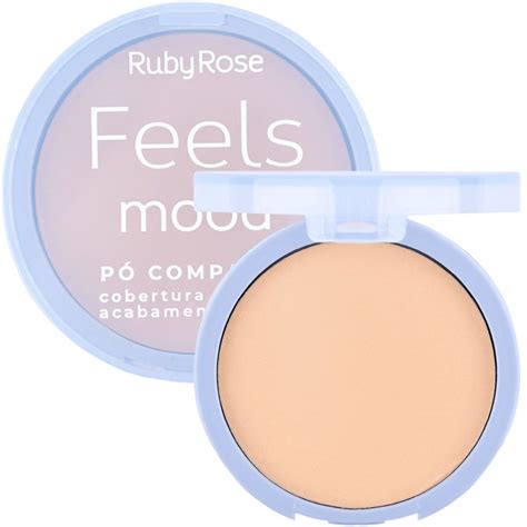 Pó Compacto Feels Mood Ruby Rose HB 855M Box atacado Virtual Make