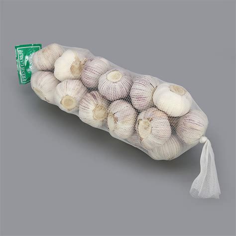 China Pure White Garlic With Root Cm In Kg Mesh Bag China Garlic