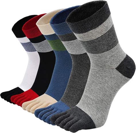 Chaussettes avec Orteils Homme Chaussettes Doigts de Pied Séparés