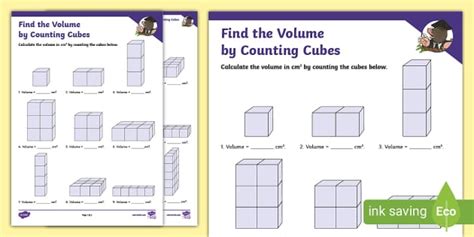 Find The Volume By Counting Cubes Profesor Hizo Twinkl