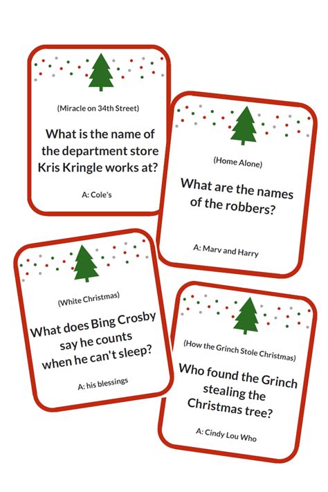 Christmas Movie Trivia Game (72 Cards)- Digital Download – So Festive!