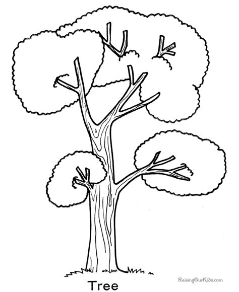 Printable Coloring Pages Trees - Coloring Home