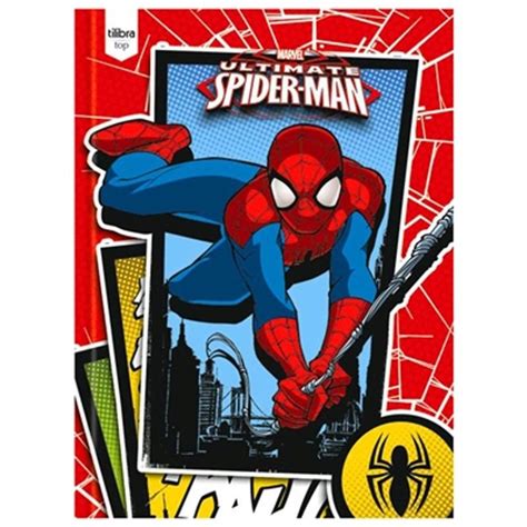 Caderno Brochura Homem Aranha Top Folhas Tilibra Caderno