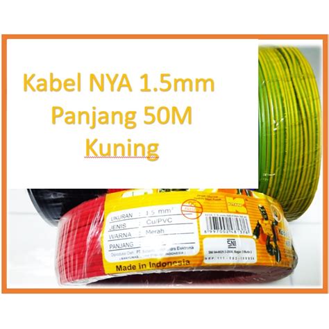 Jual Kabel NYA 1 5mm 50Meter KITANI Listrik Kabel 1 5 Kitani 1 5