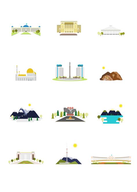 Almaty city guide on Behance