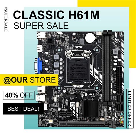 Daixu H M Placa M E H Intel Chipset Mainboard Sata Porta Soquete