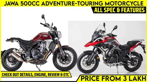 Jawa 500cc Adventure Touring Motorcycle Rvm 500 Launched India Soon