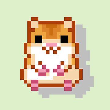 "Cute Hamster Pixel Art" Sticker for Sale by Blue Sparkle | Redbubble