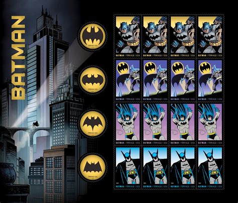 The On Line Buzzletter Batman Stamps At The Us Post Office