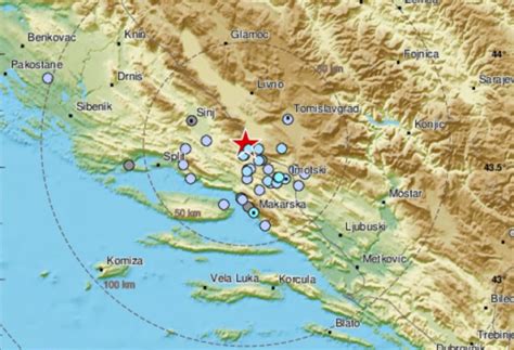 NOVI POTRES Ovaj Put Epicentar Mu Je Bio U Dalmatinskoj Zagori