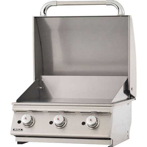 Bull Bbq 24 Inch 3 Burner Built In Natural Gas Commercial Style Flat Top Griddle 97009