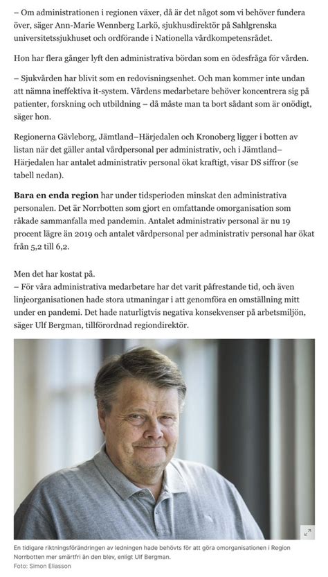 Stefan Alenius on Twitter RT jklang År 2019 2022 har sjukvårdsadmin