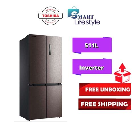 Free Shipping Toshiba L Multi Door Dual Inverter Refrigerator Gr