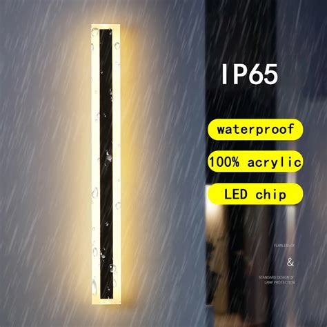 Wodoodporny D Ugi Cienna Led Outdoor Ip W Nowoczesnym Stylu Pejza Z