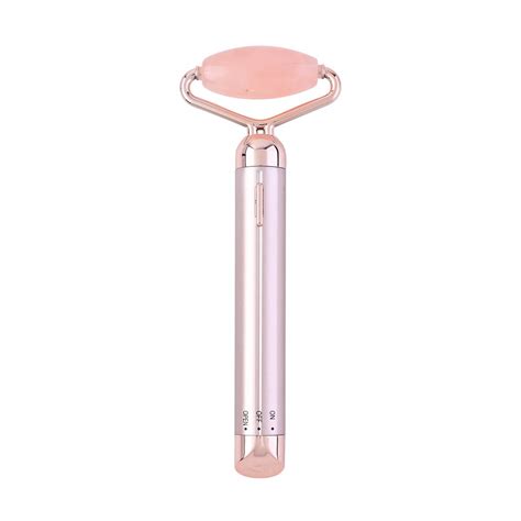 Buy 3-in-1 Electric Rose Quartz Vibration Massager Roller, Facial Massager With 3 Detachable ...