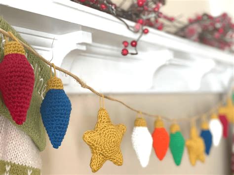 Christmas Lights Garland Free Crochet Pattern Off The Beaten Hook